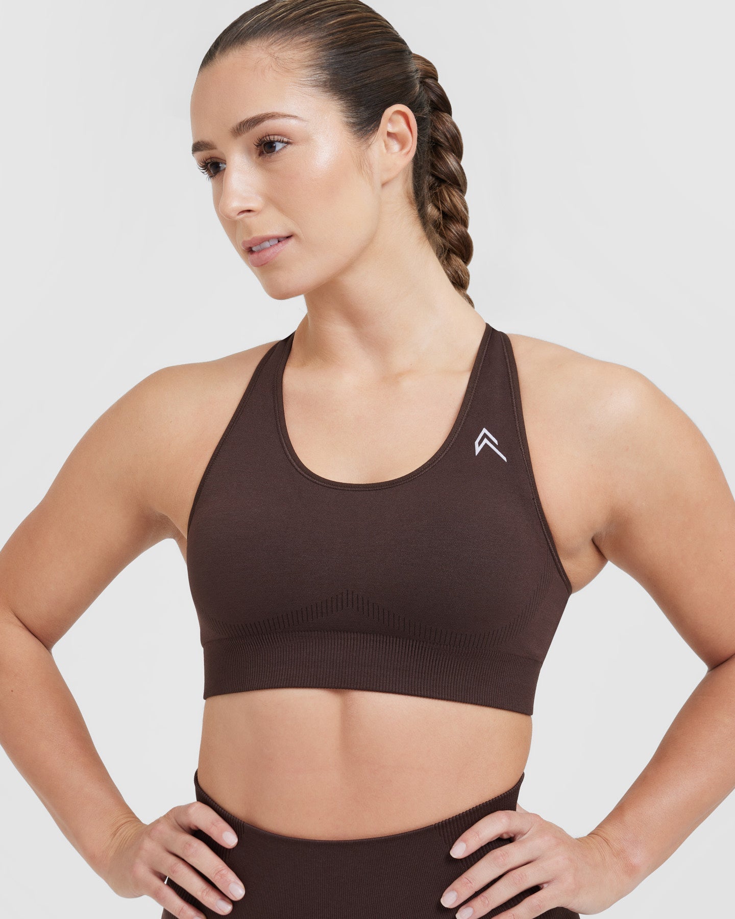 Classic Seamless 2.0 Bralette | 70% Cocoa Marl - Image 4