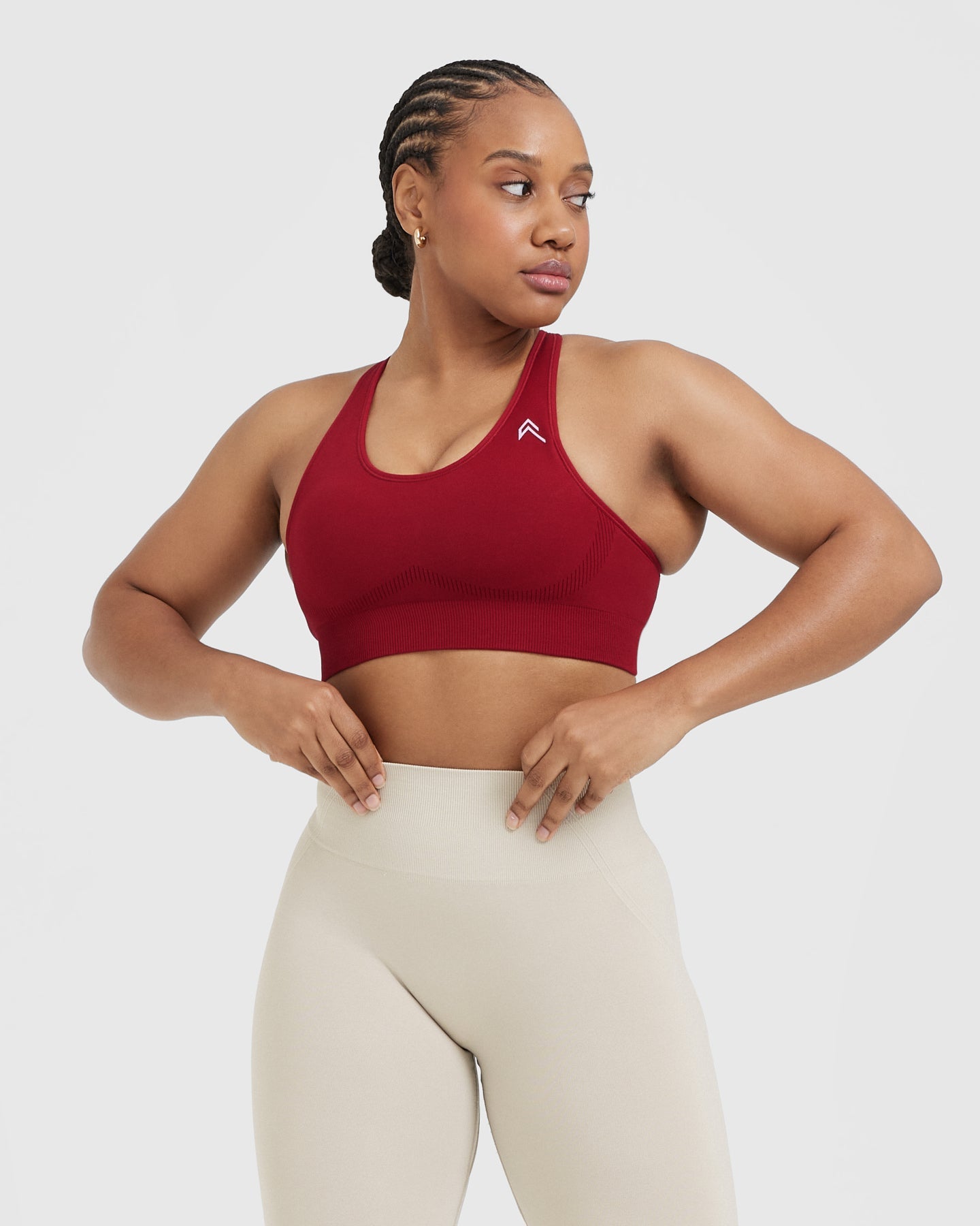 Classic Seamless 2.0 Bralette | Red Wine Marl