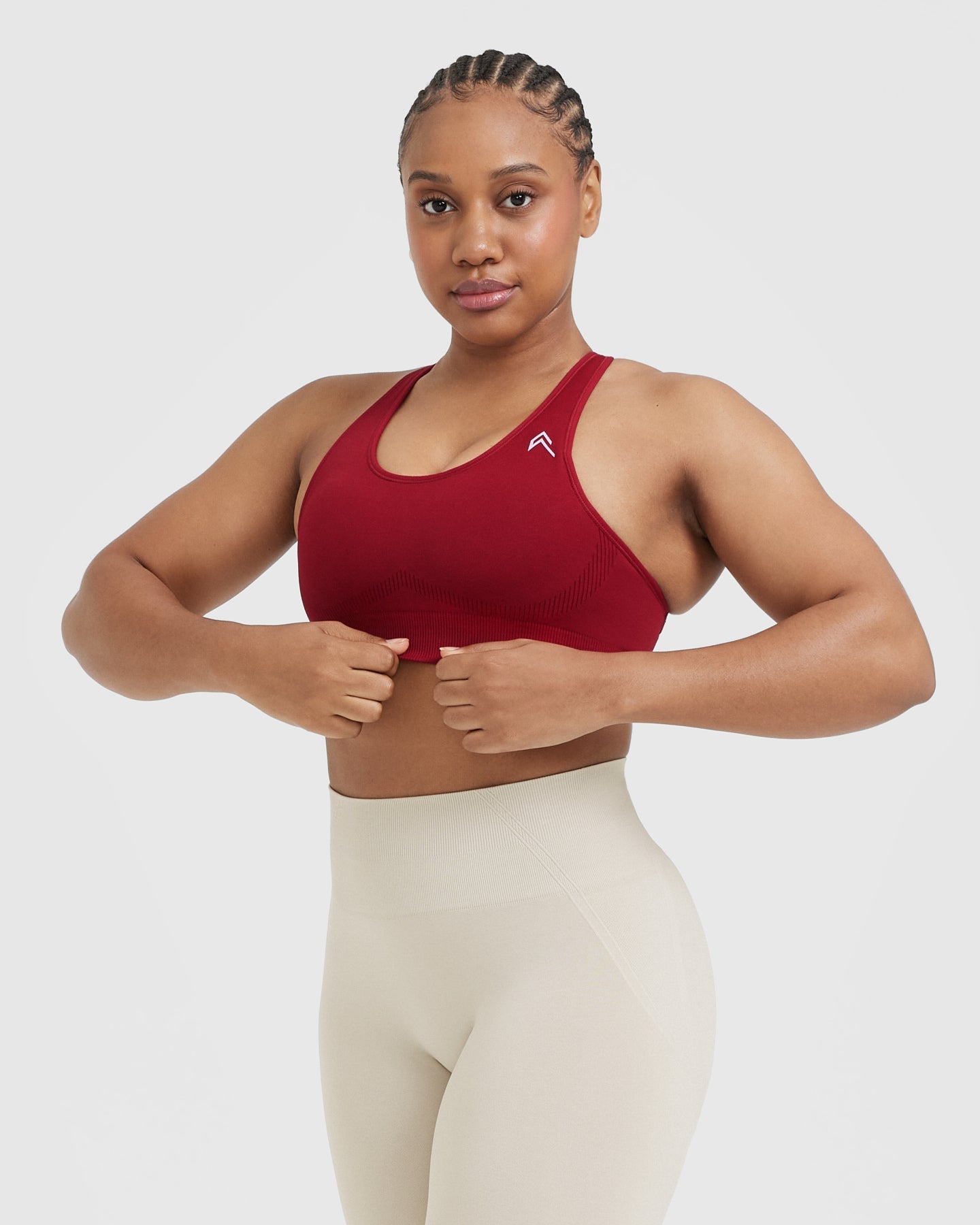 Classic Seamless 2.0 Bralette | Red Wine Marl - Image 3