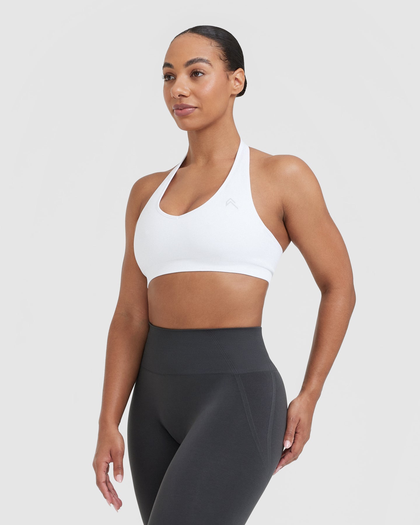 Classic Seamless 2.0 Halter Neck Bralette | White - Image 3