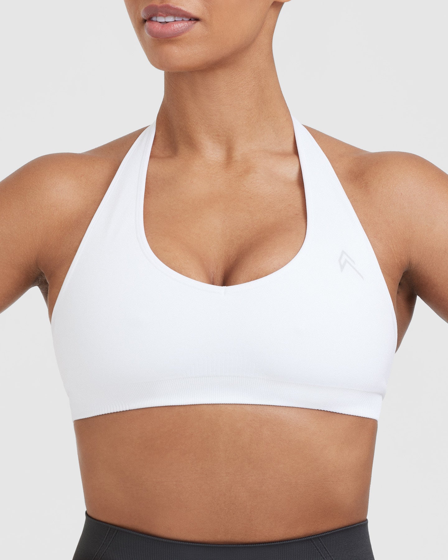 Classic Seamless 2.0 Halter Neck Bralette | White - Image 4