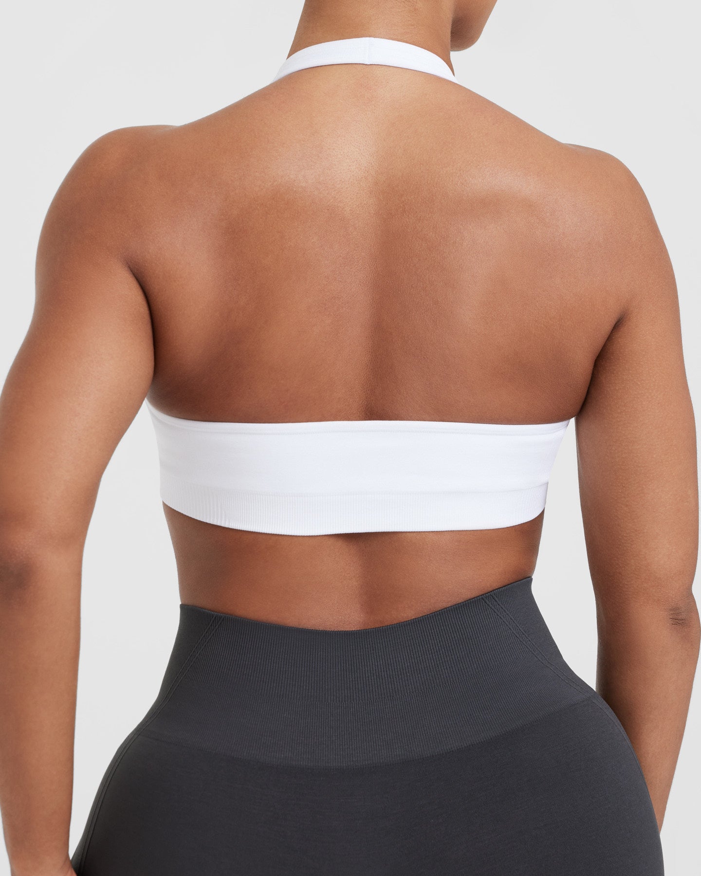 Classic Seamless 2.0 Halter Neck Bralette | White - Image 5