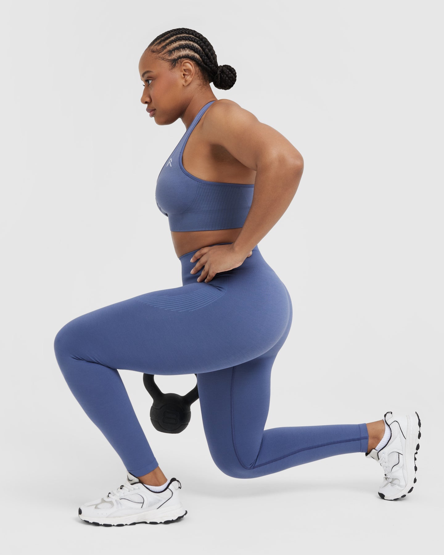 Classic Seamless 2.0 Leggings | Slate Blue Marl - Image 6