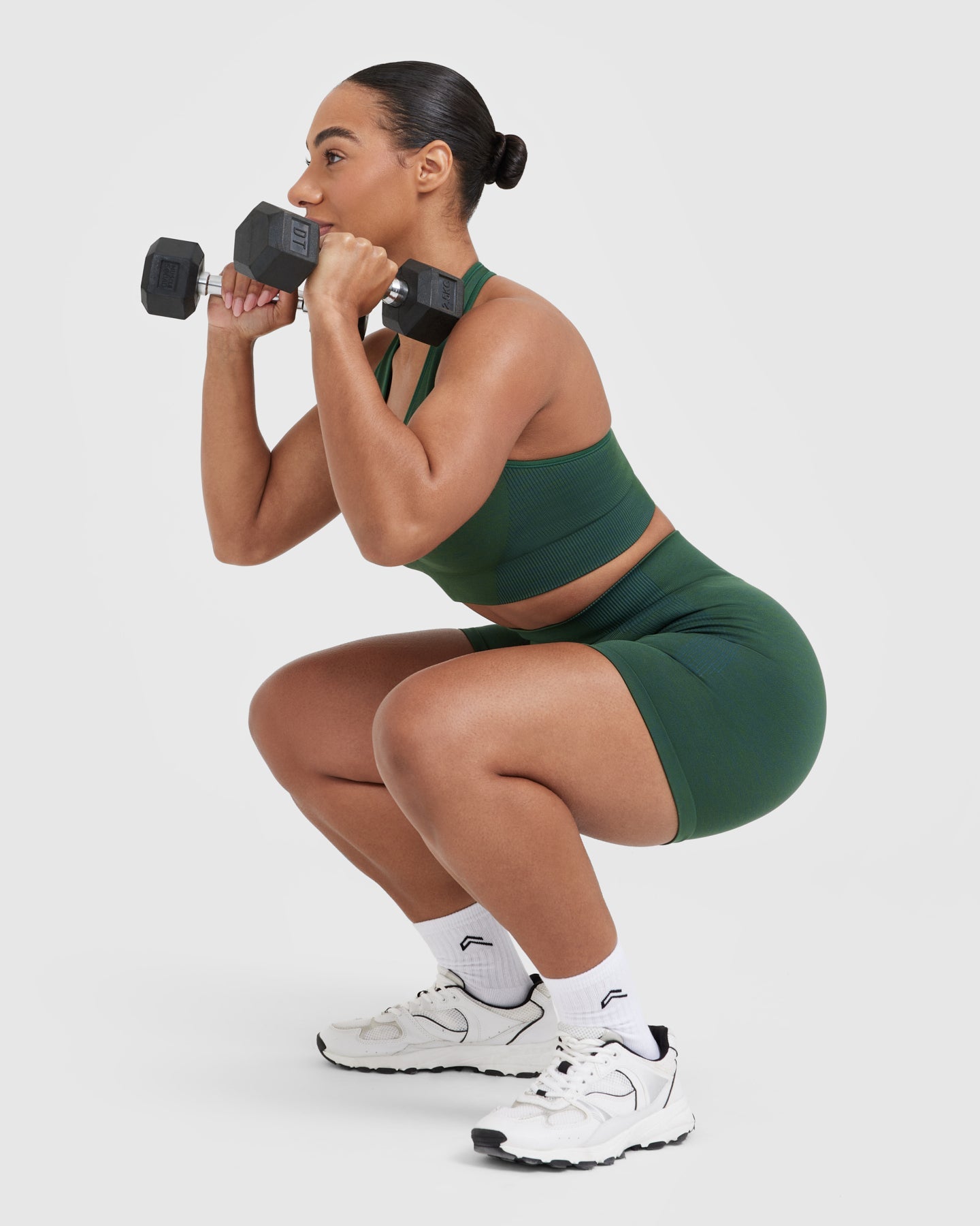 Classic Seamless 2.0 Mid Shorts | Evergreen Marl - Image 6
