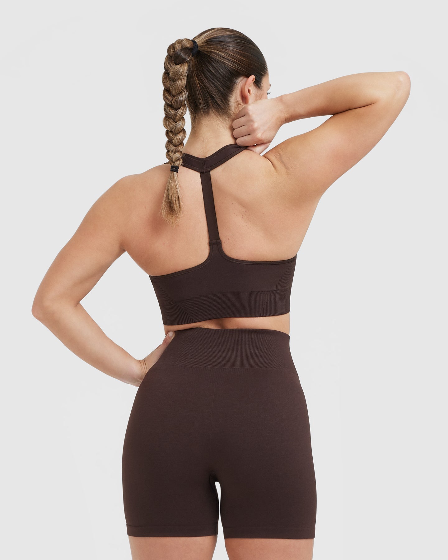 Alternative view of Classic Seamless 2.0 V Neck Bralette | 70% Cocoa Marl