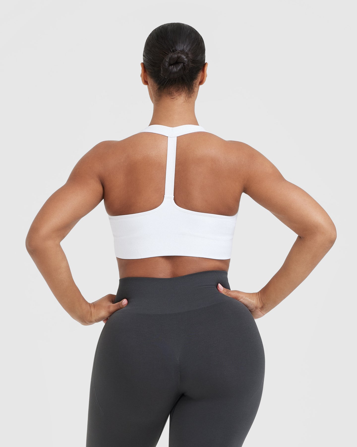Alternative view of Classic Seamless 2.0 V Neck Bralette | White