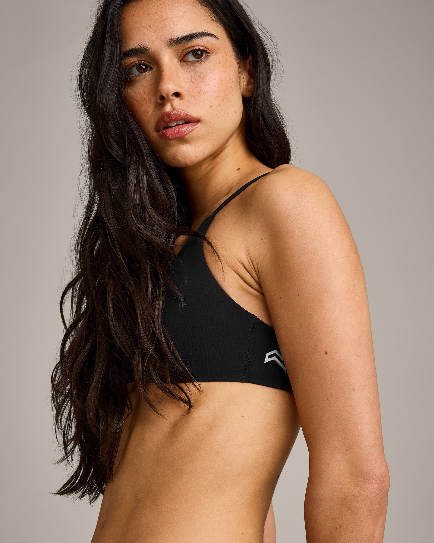 EasyLift Ultra Minimal Bralette with Grey Logo | Black - Image 4