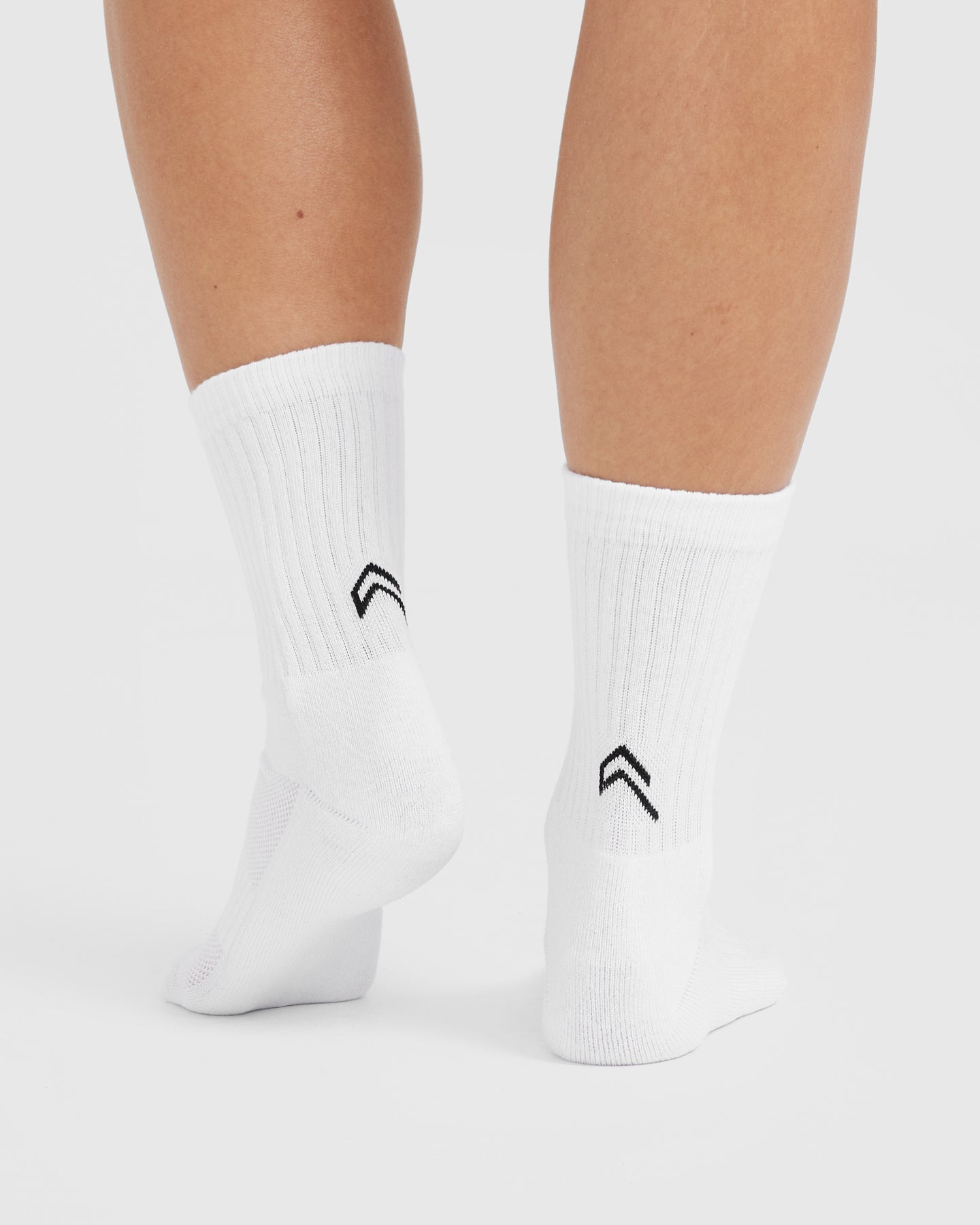 Crew Socks 1 Pack | White/Black - Image 2