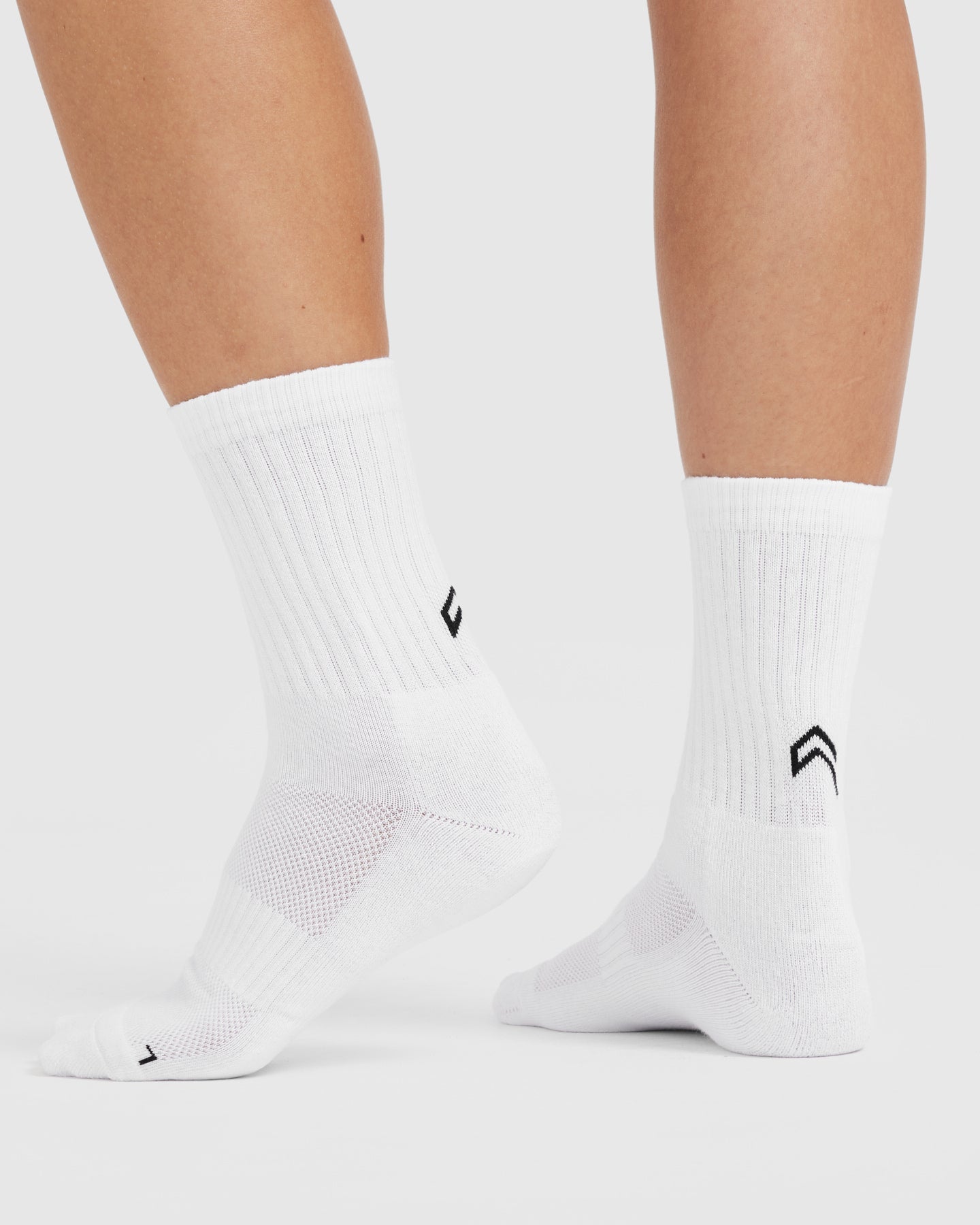 Crew Socks 1 Pack | White/Black - Image 3