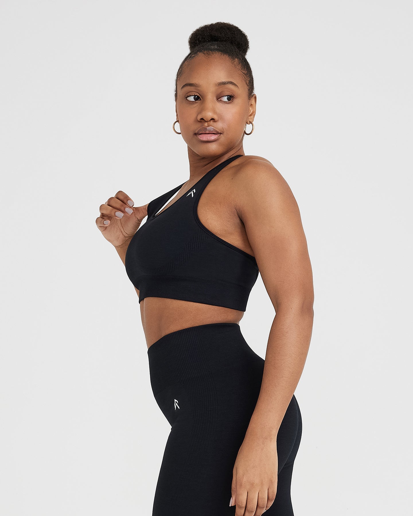 Alternative view of Classic Seamless 2.0 Bralette | Black Marl