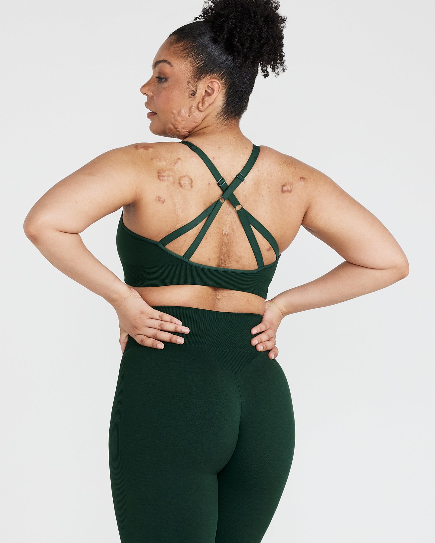 Alternative view of Classic Seamless 2.0 Bralette | Evergreen Marl