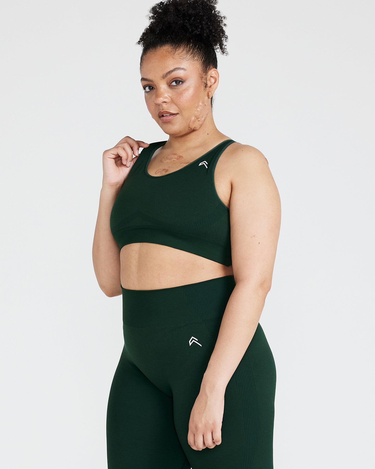 Classic Seamless 2.0 Bralette | Evergreen Marl - Image 3