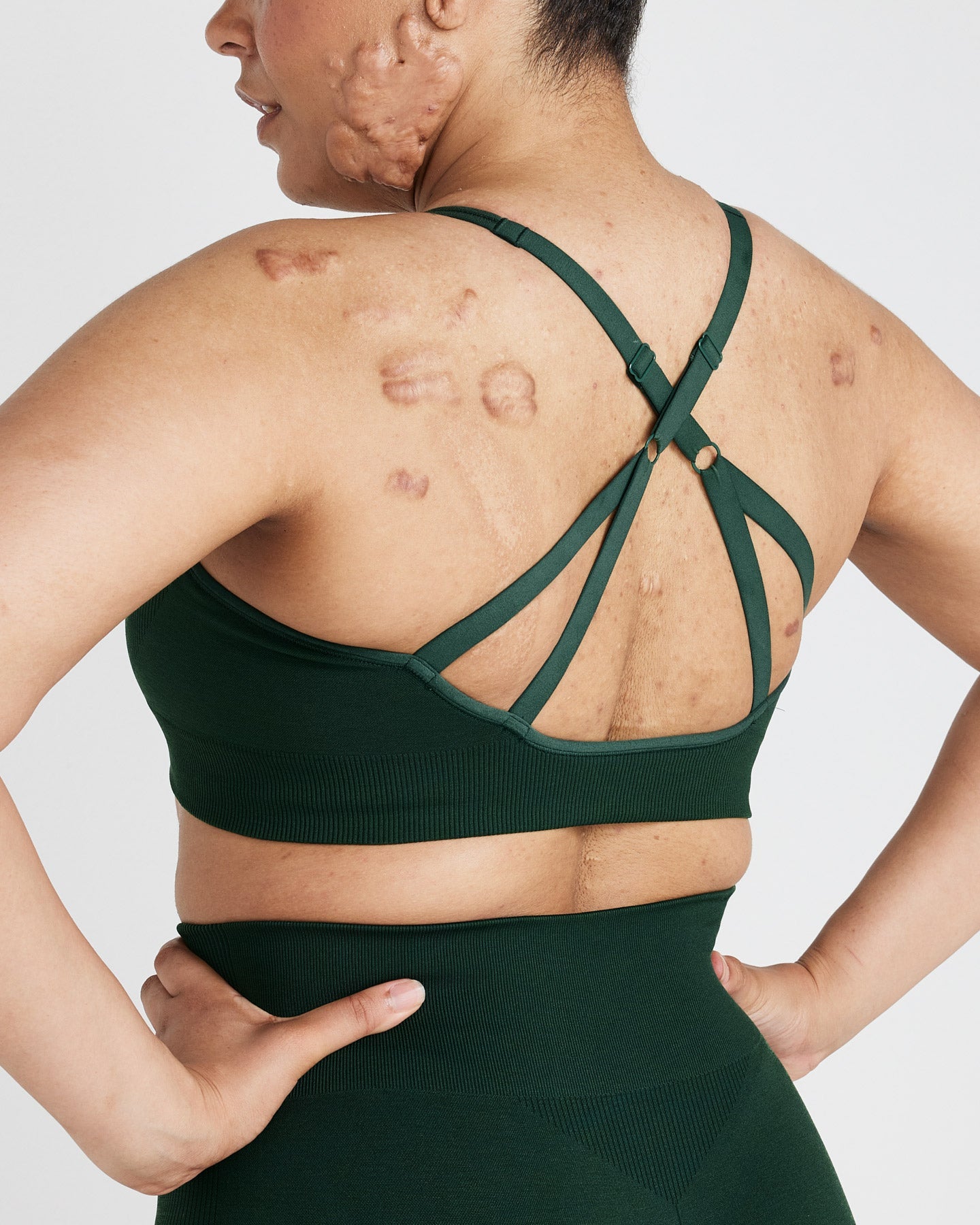 Classic Seamless 2.0 Bralette | Evergreen Marl - Image 5