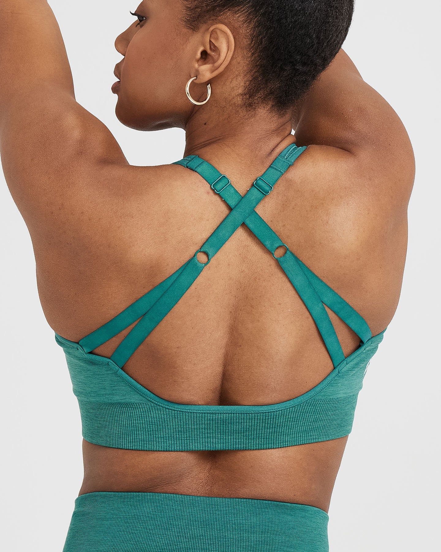 Classic Seamless 2.0 Bralette | Mineral Green Marl - Image 5