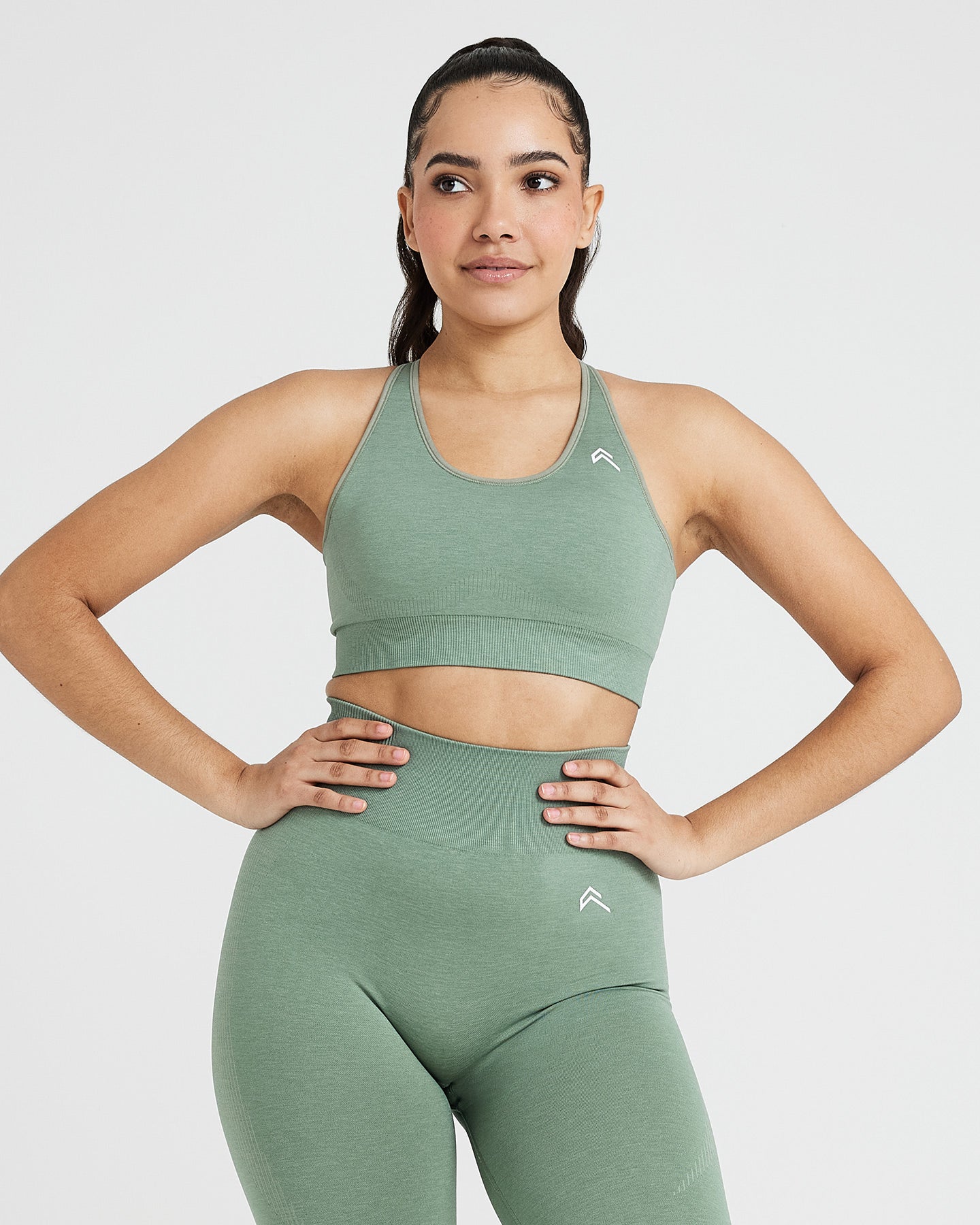 Classic Seamless 2.0 Bralette | Sage Marl - Image 3