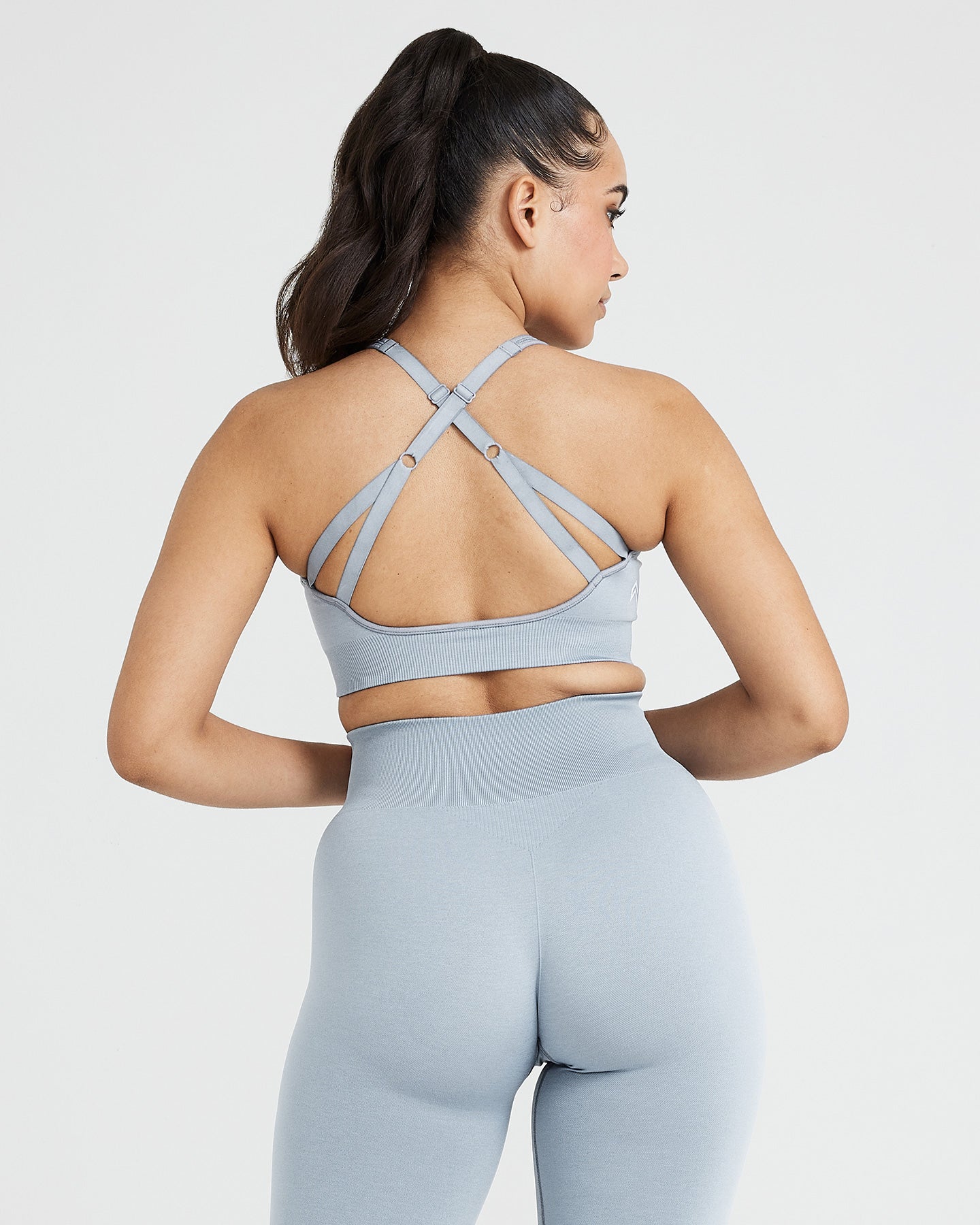 Alternative view of Classic Seamless 2.0 Bralette | Smoke Grey Marl