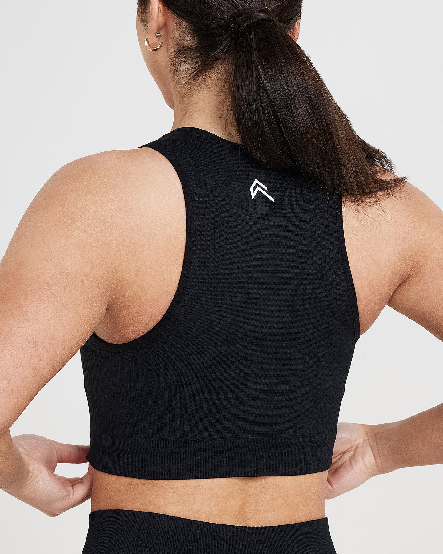 Classic Seamless 2.0 Crop Top | Black Marl - Image 5