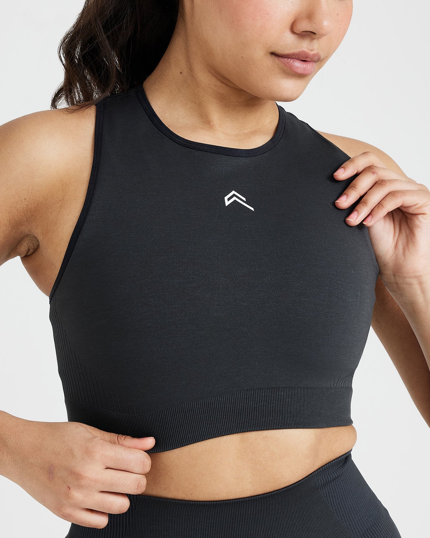 Classic Seamless 2.0 Crop Top | Coal Marl - Image 4