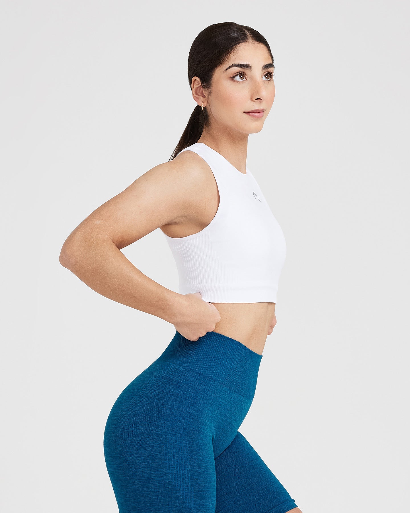 Alternative view of Classic Seamless 2.0 Crop Top | White