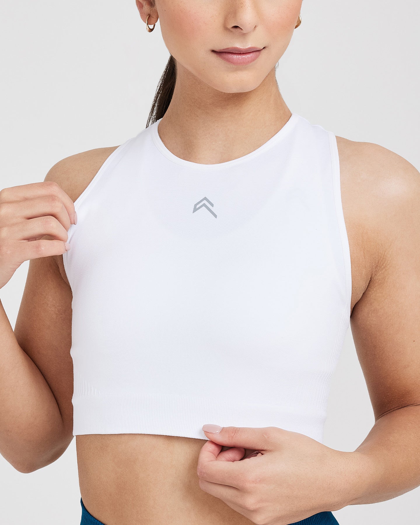 Classic Seamless 2.0 Crop Top | White - Image 4