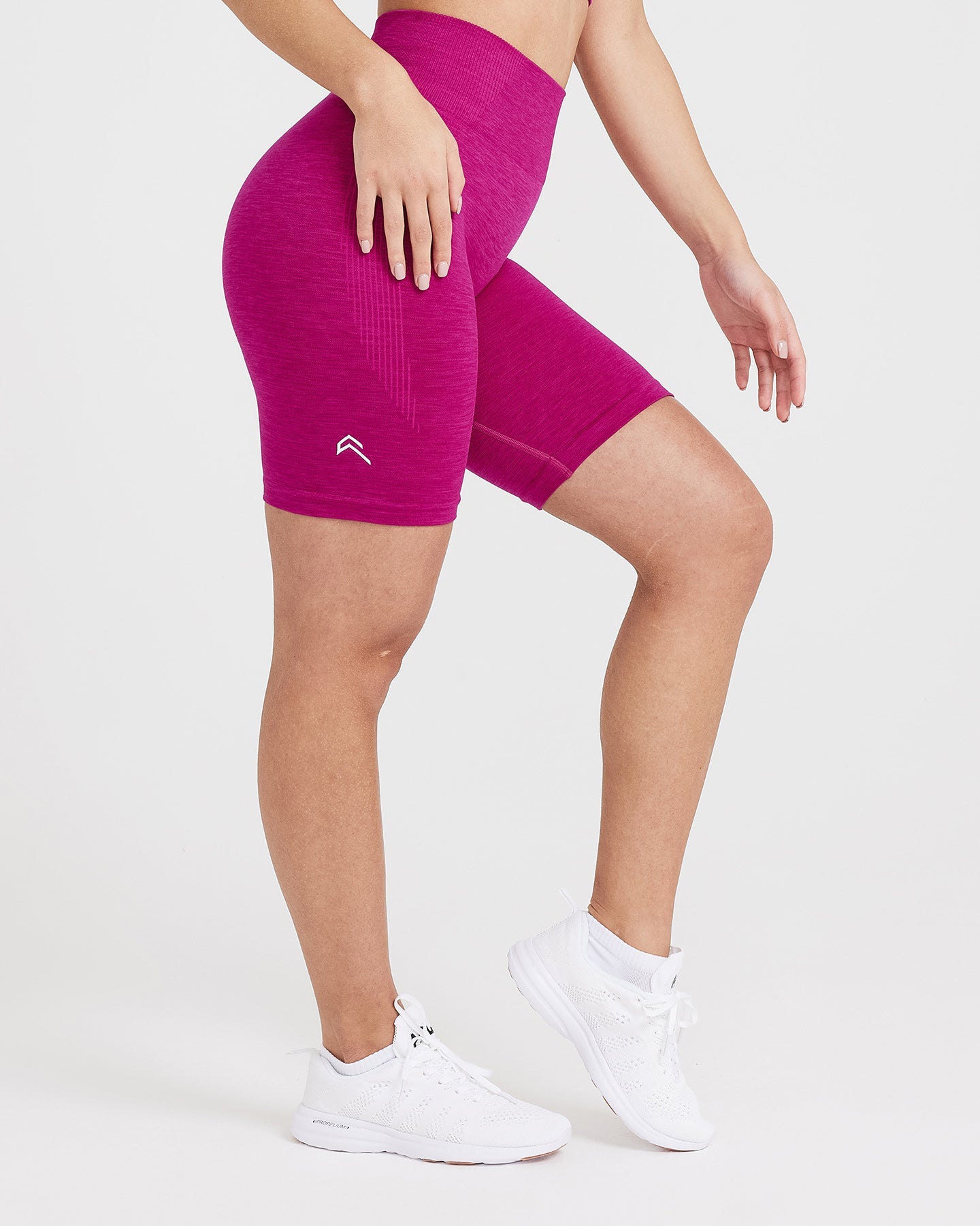 Alternative view of Classic Seamless 2.0 Cycling Shorts | Fuchsia Marl