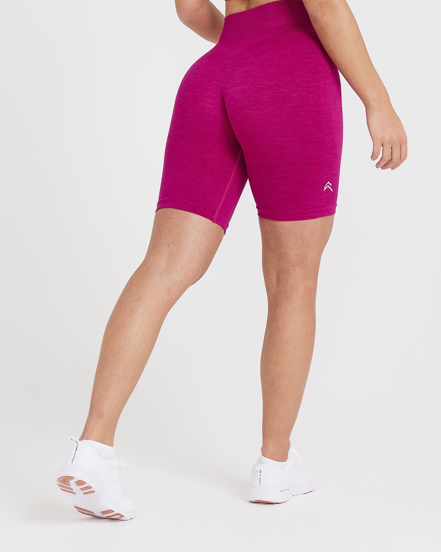 Classic Seamless 2.0 Cycling Shorts | Fuchsia Marl - Image 4