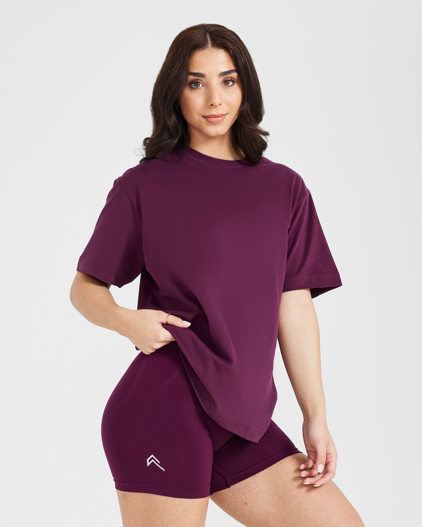 Classic Mirror Graphic Oversized T-Shirt | Washed Ripe Fig - Image 3