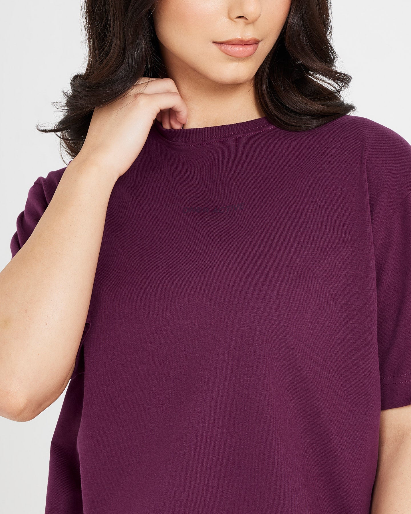 Classic Mirror Graphic Oversized T-Shirt | Washed Ripe Fig - Image 4