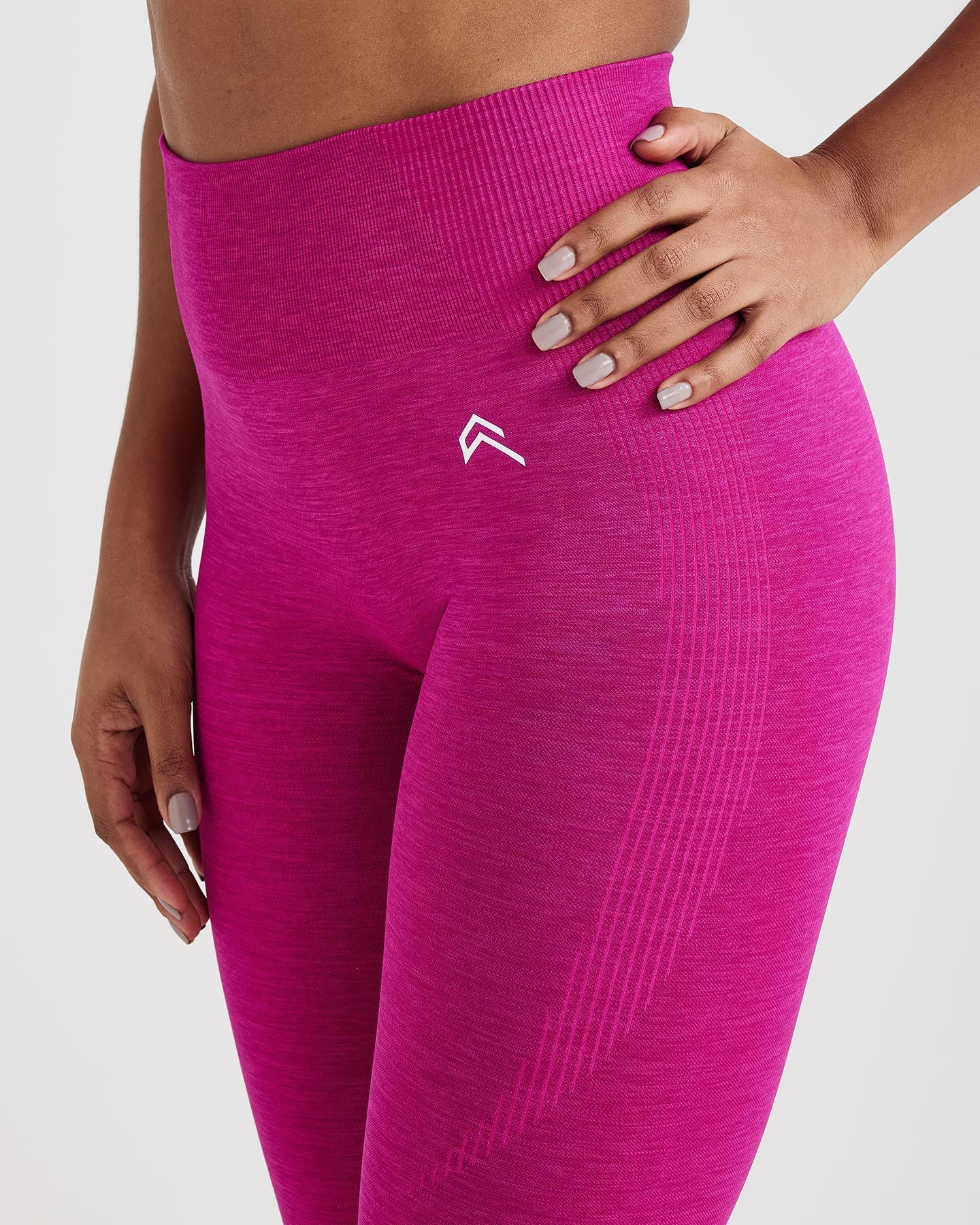 Classic Seamless 2.0 Leggings | Fuchsia Marl - Image 3