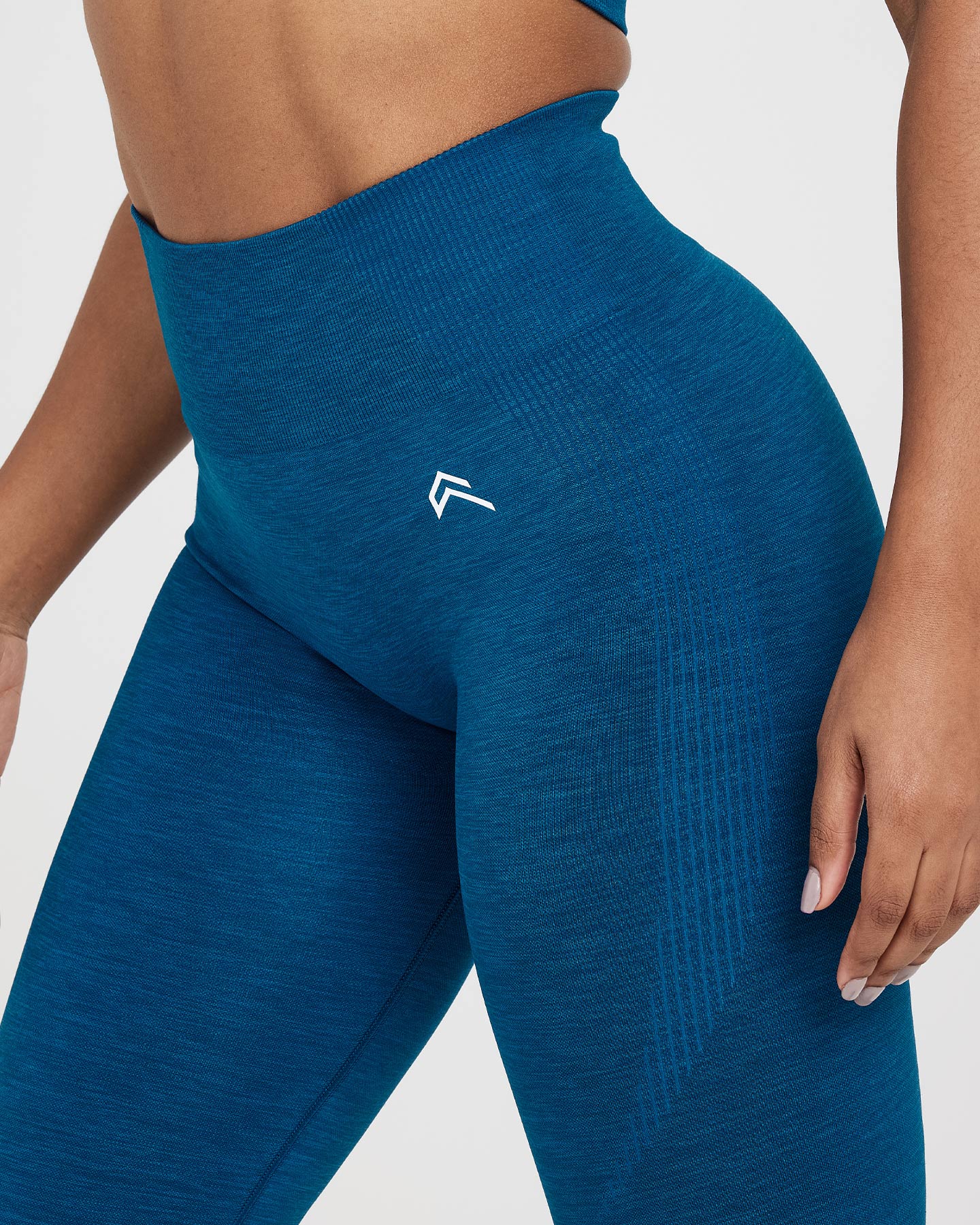 Classic Seamless 2.0 Leggings | Petrol Blue Marl - Image 3