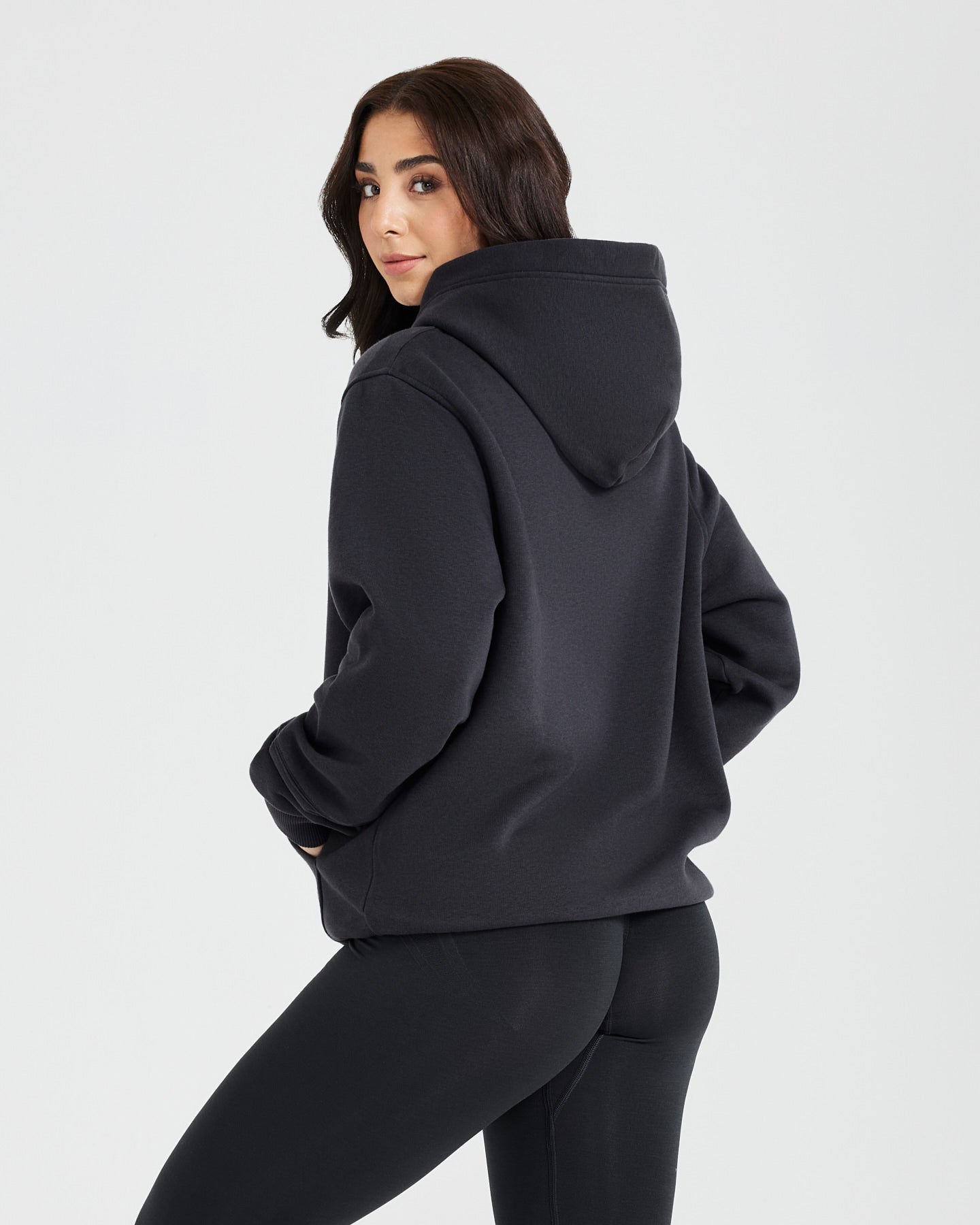 Alternative view of Classic Lounge Oversized Hoodie | Coal
