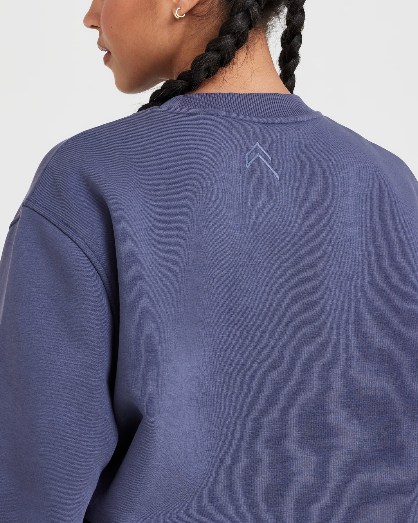 Classic Lounge Oversized Crew Neck | Slate Blue - Image 5