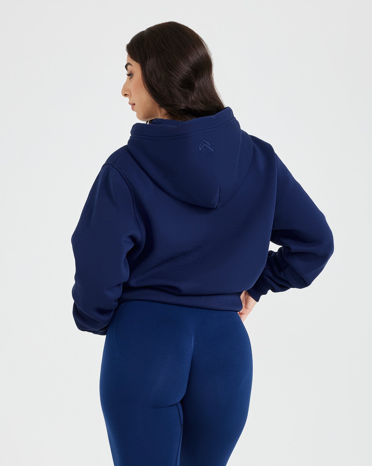 Alternative view of Classic Lounge Oversized Zip Through Hoodie | Midnight