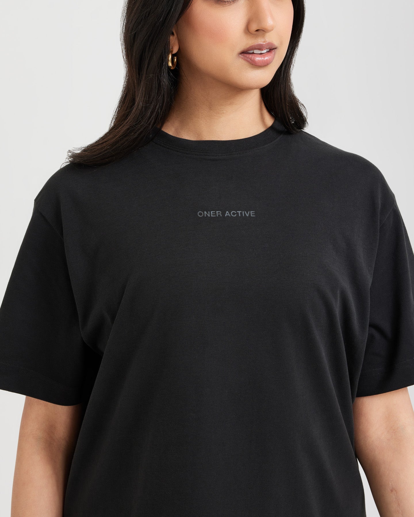 Classic Mirror Graphic Oversized T-Shirt | Washed Black - Image 4