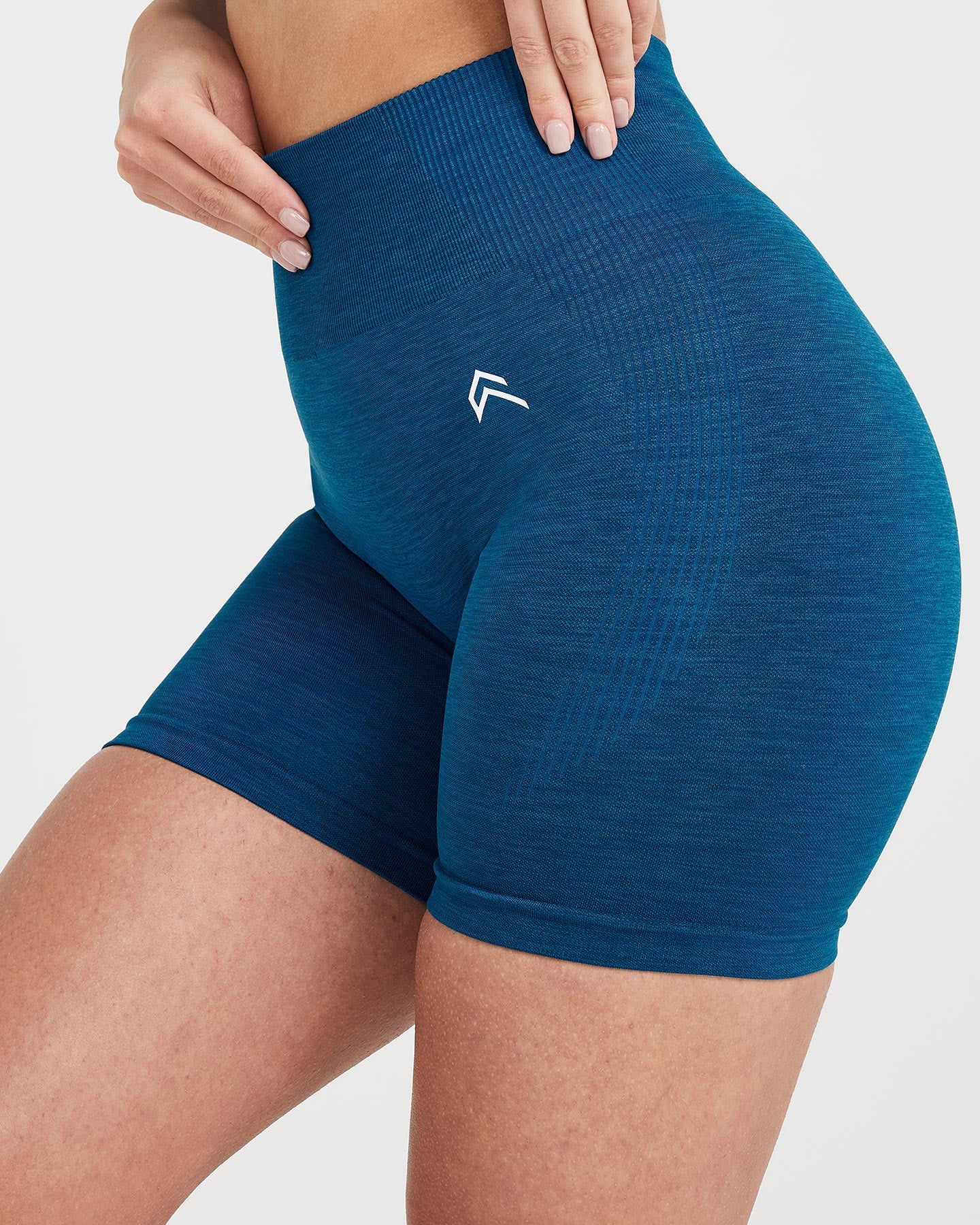 Classic Seamless 2.0 Shorts | Petrol Blue Marl - Image 3