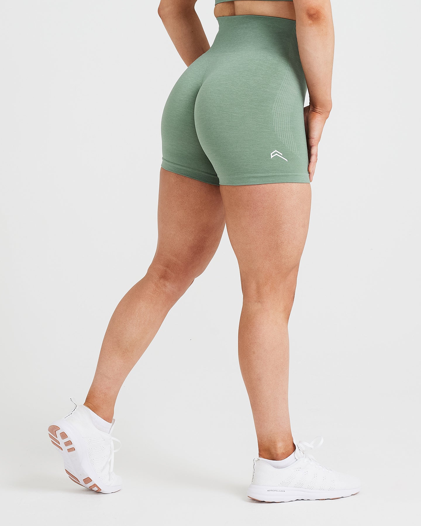 Alternative view of Classic Seamless 2.0 Shorts | Sage Marl