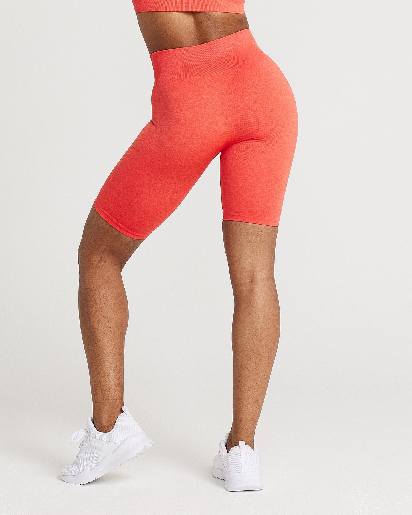 Classic Seamless Cycling Shorts | Coral Marl - Image 3