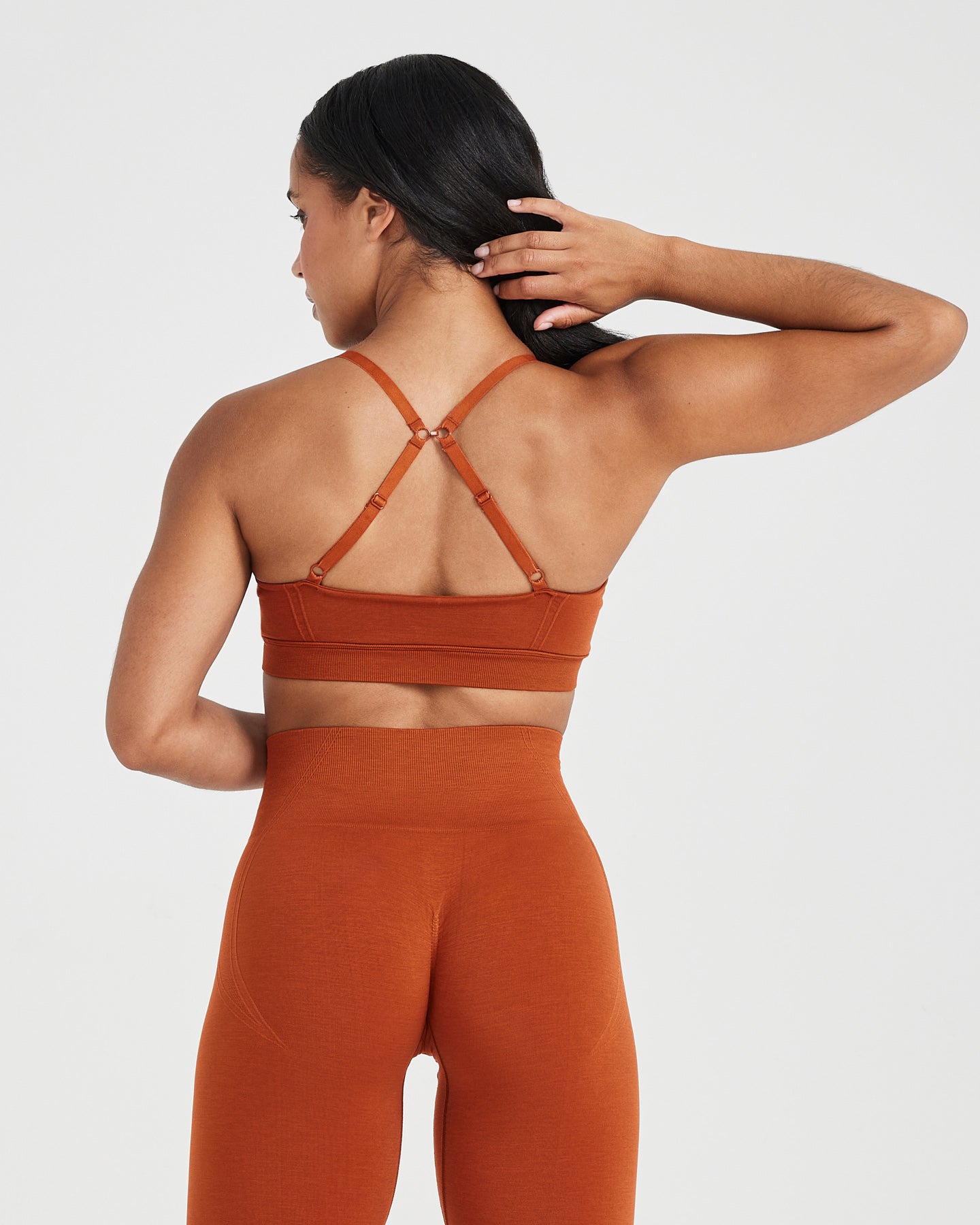 Alternative view of EffortlessLift Micro Bralette with White Logo | Warm Copper
