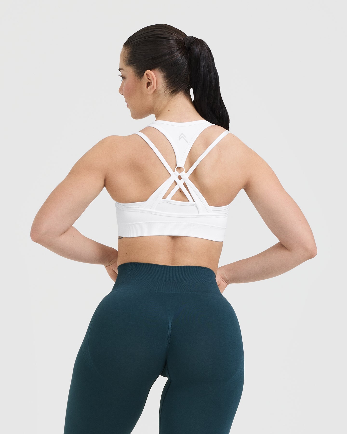 Alternative view of EffortlessLift Seamless Layered Sports Bra | White