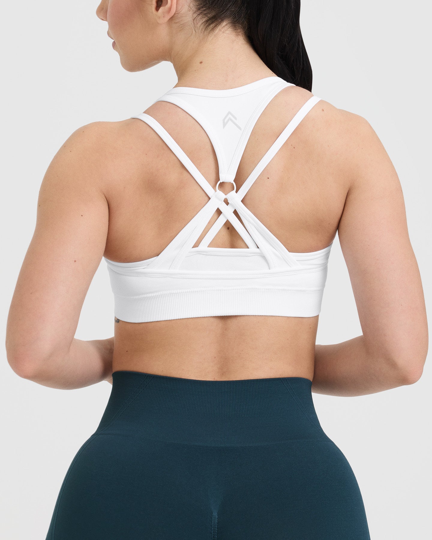EffortlessLift Seamless Layered Sports Bra | White - Image 5