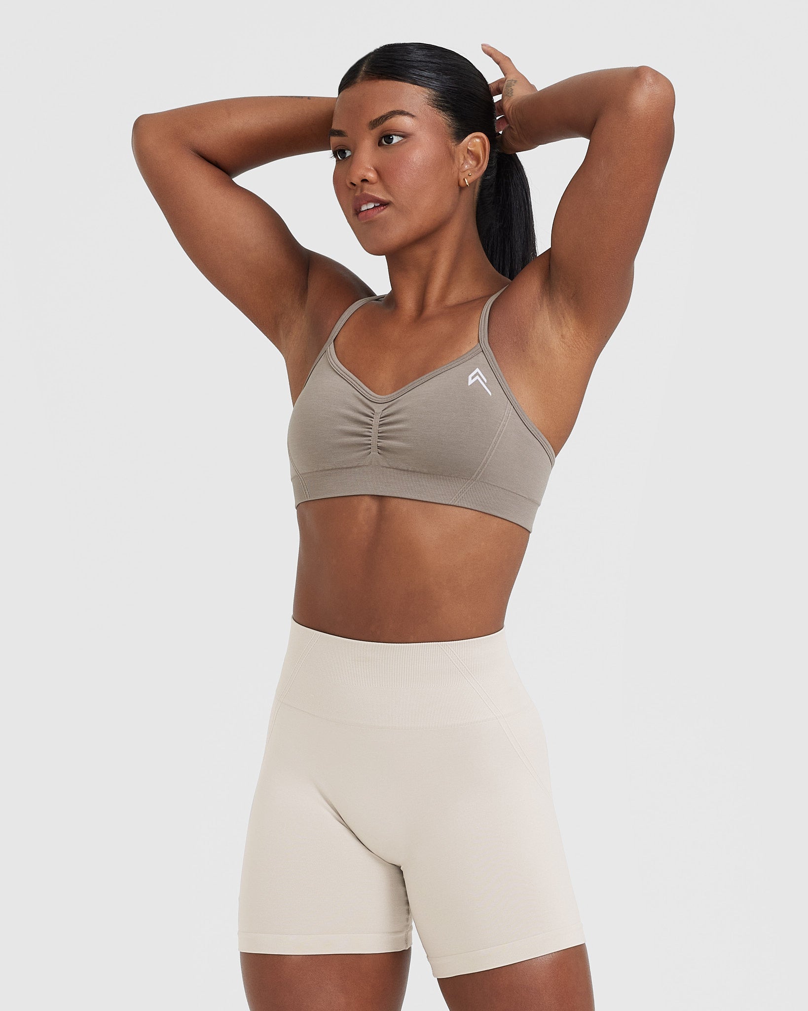 EffortlessLift Strappy Bralette with White Logo | Minky - Image 3