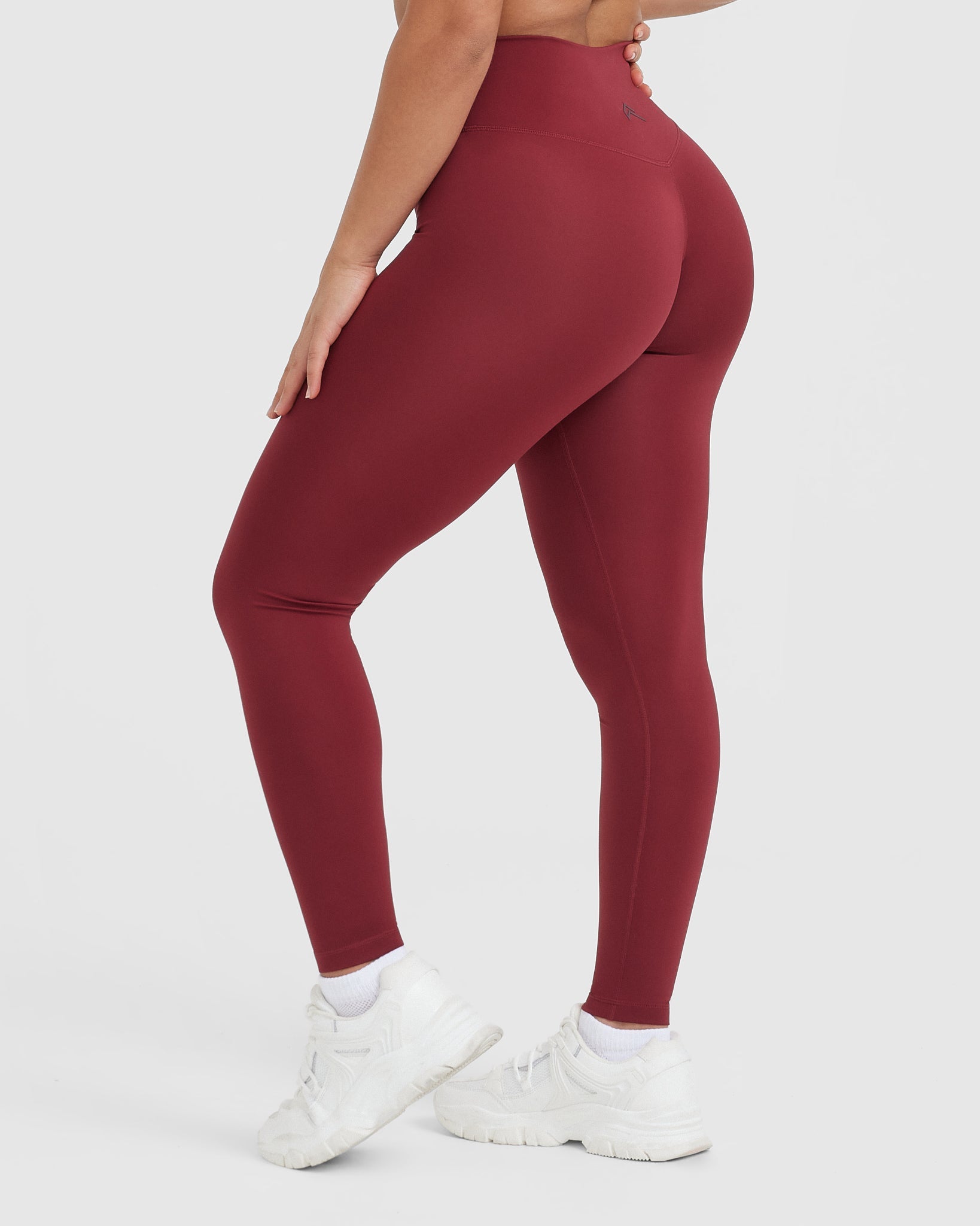 Alternative view of Timeless High Waisted Leggings | Burnt Cherry