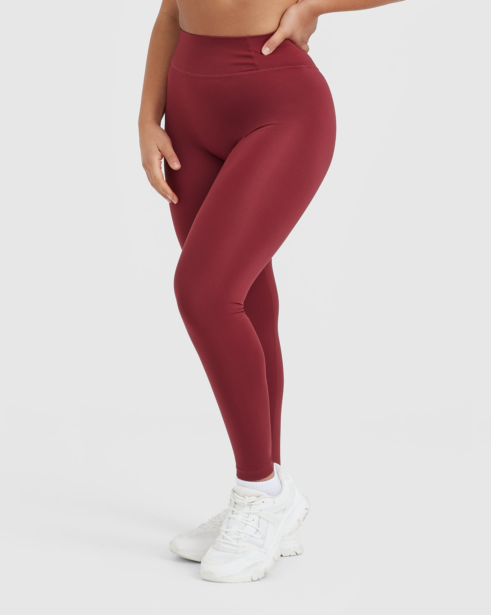 Timeless High Waisted Leggings | Burnt Cherry - Image 3