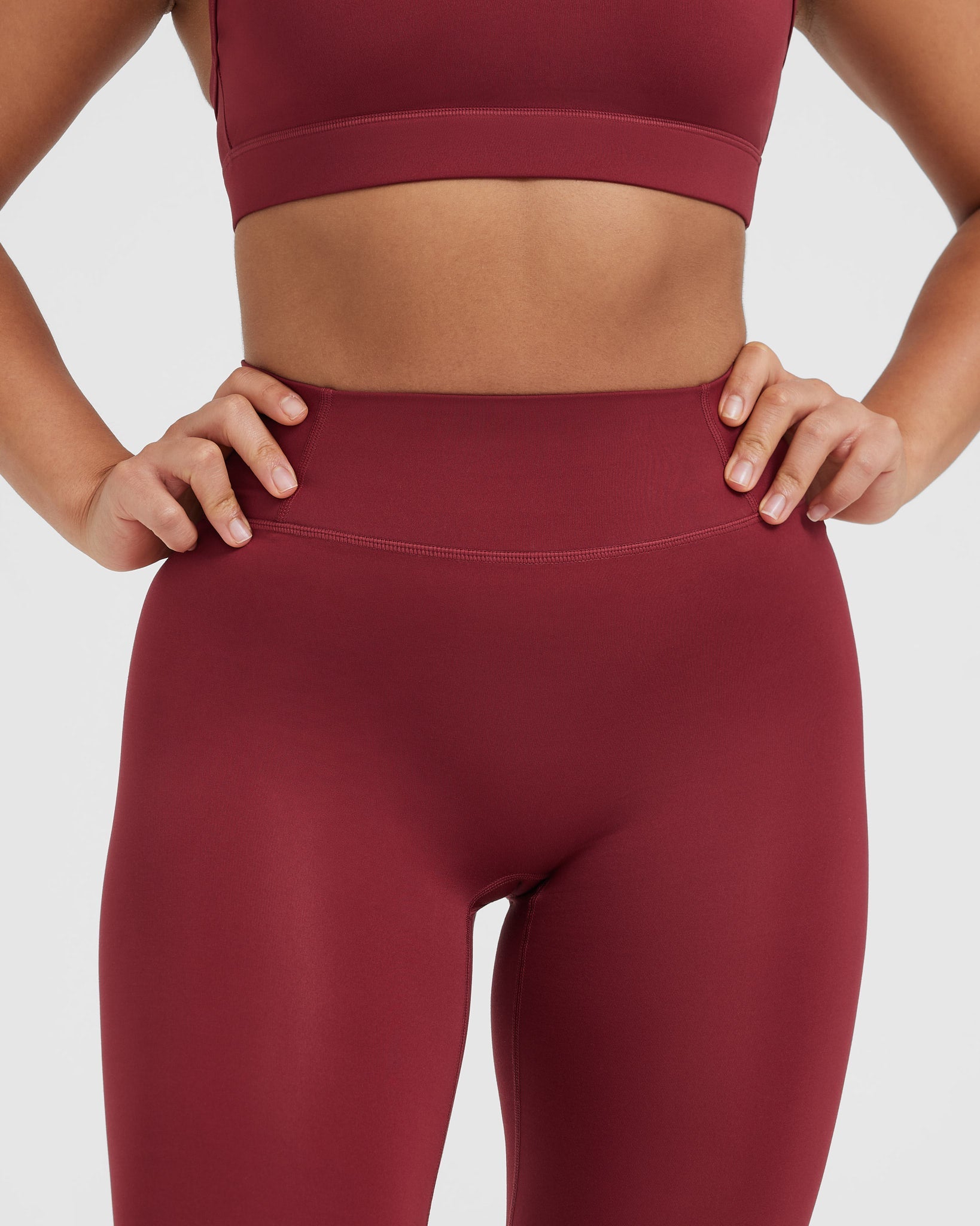 Timeless High Waisted Leggings | Burnt Cherry - Image 4