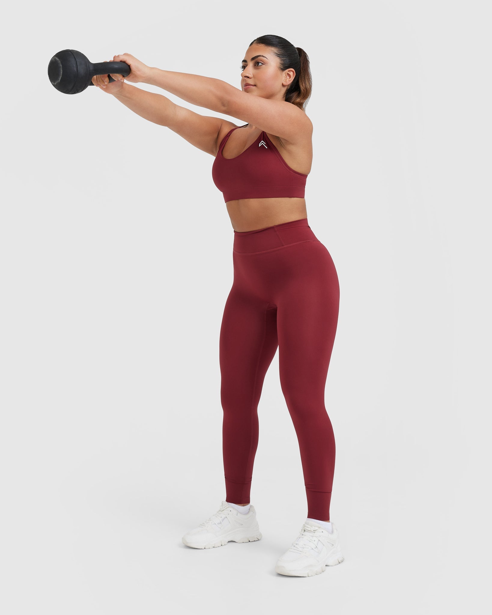 Timeless High Waisted Leggings | Burnt Cherry - Image 6