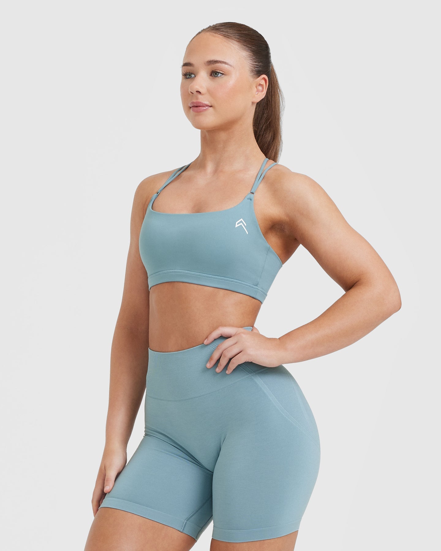 Everyday Cross Over Bralette | Steel Blue - Image 3