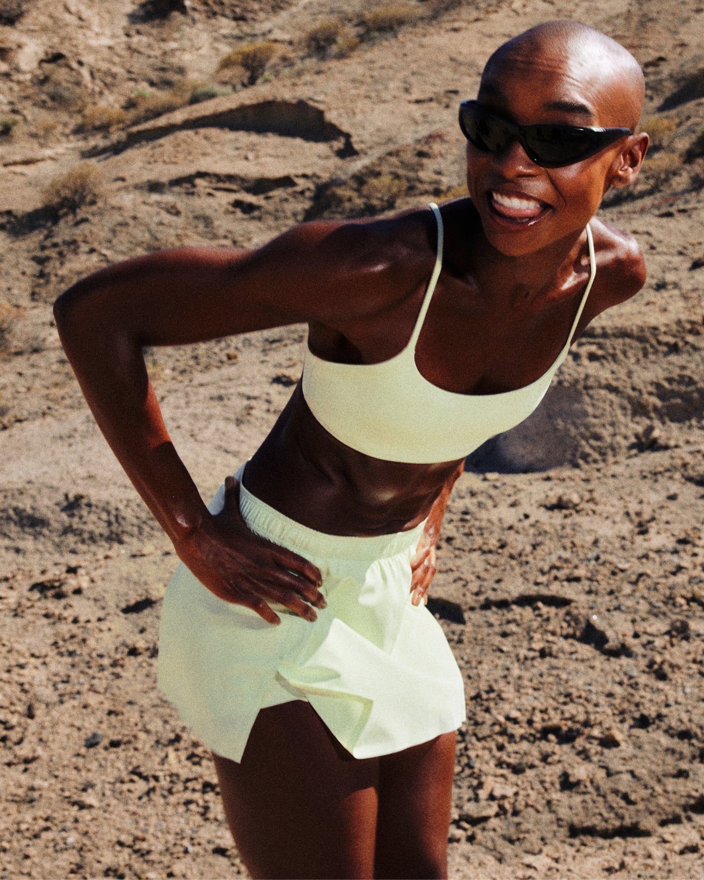 Alternative view of EasyLift Strappy Sports Bra New Branding | Meadow Mist Green