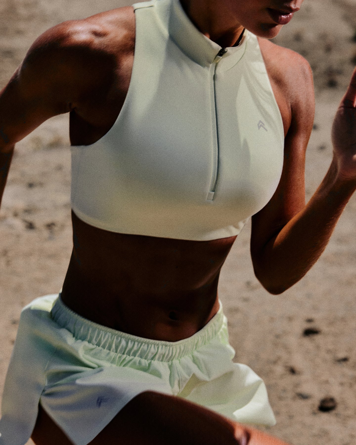 Alternative view of EasyLift Zip High Neck Sports Bra New Branding | Meadow Mist Green