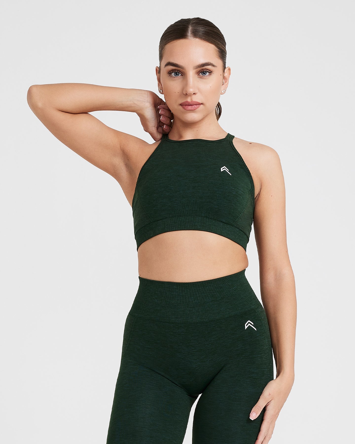 EffortlessLift Seamless High Neck Bralette | Evergreen