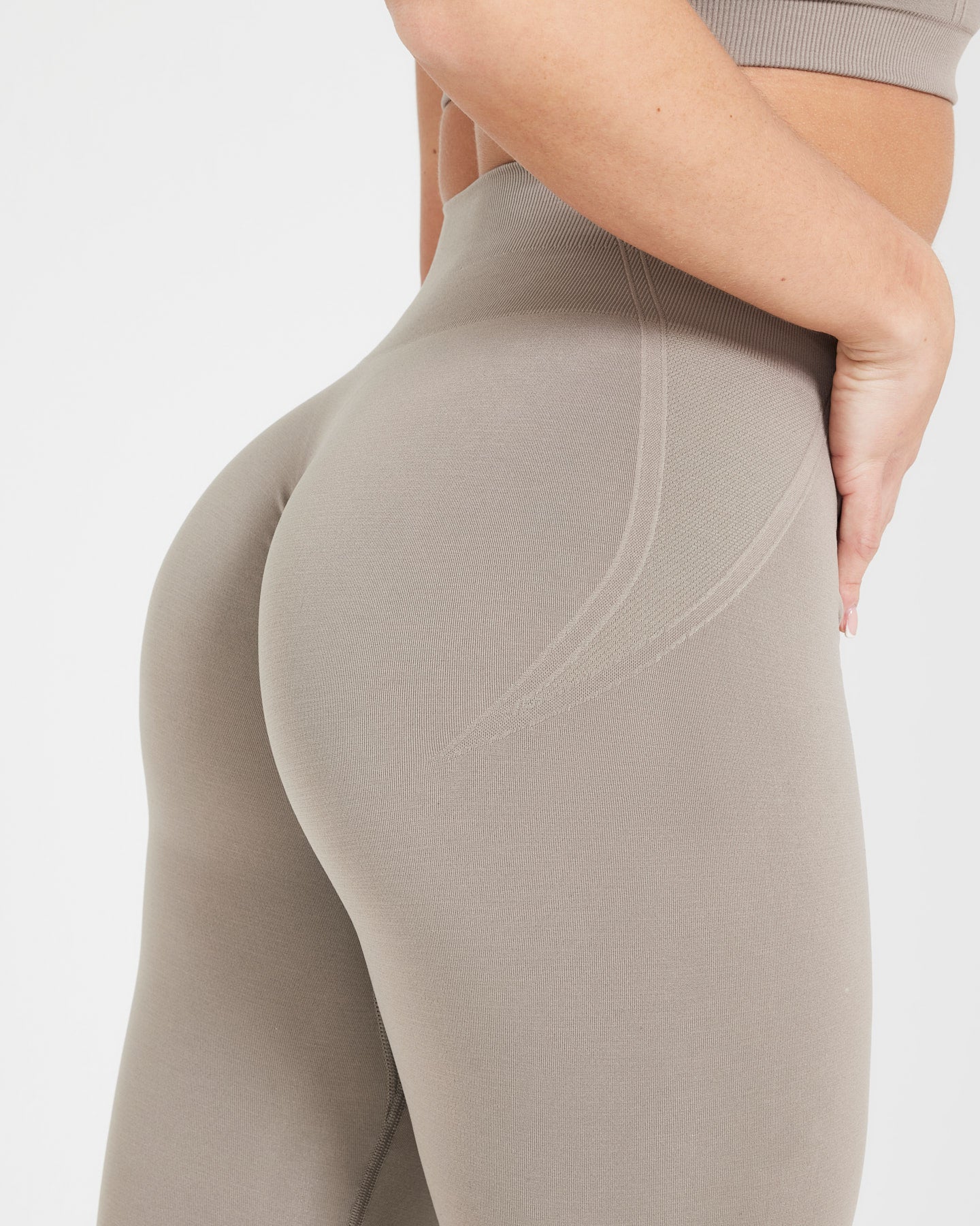 EffortlessLift Seamless Leggings with White Logo | Minky - Image 4